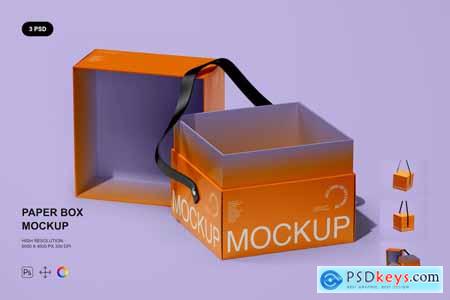 Paper Box Mockup Set DDJBQNU