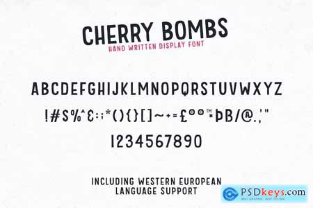 Cherry Bombs Display Font
