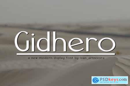 Gidhero - Sans Serif Font