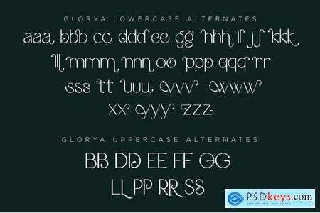 Glorya Modern Stylish Sans Serif