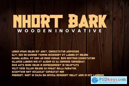 Nhort Bark - Display Font