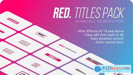 Red. - Titles Pack for After Effects 39537573