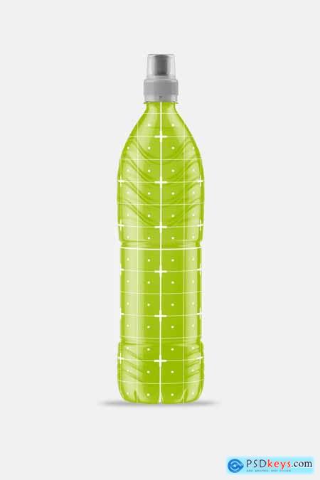 Colored Liquid Bottle with 5 Caps Mockup DMC7PTS