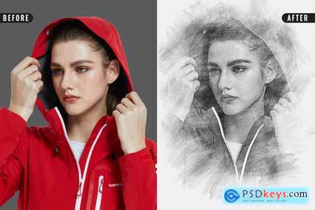 Sketch Effect Photoshop » Free Download Photoshop Vector Stock image