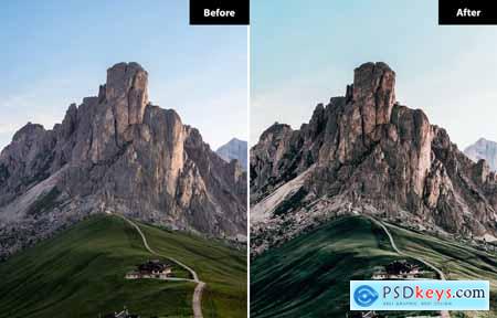 6 Dolomites Lightroom and Photoshop Presets