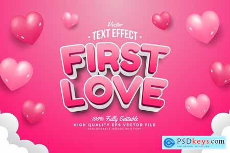 First Love Text Effect