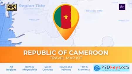 Cameroon Map - Republic of Cameroon Travel Map 39337845