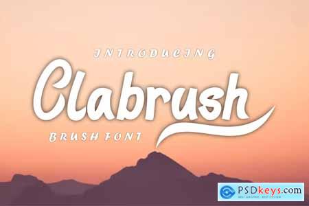 Clabrush font