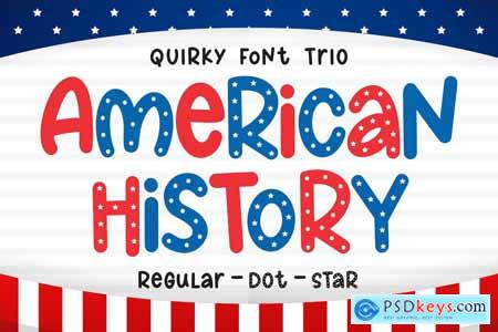 AmericaN History - Quirky Font Trio