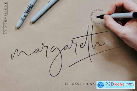 Margareth Elegant Signature Script