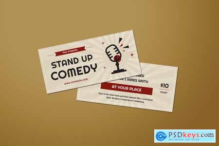Retro Stand Up Comedy DL Flyer