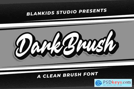 Dark brush a Clean Brush Font