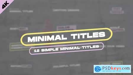 Minimal Titles - After Effects 39222506