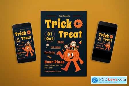 Halloween Trick Or Treat Flyer & Instagram Post