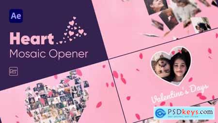 Heart Mosaic Opener For After Effects 39624007