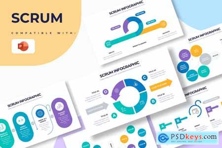 Business Scrum PowerPoint Infographics