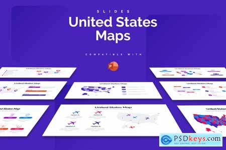 Business United States Map PowerPoint Infographics