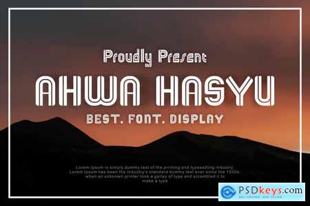 AHWA HASYU FONT