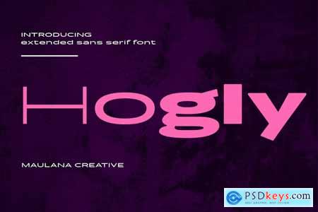Hogly Extended Sans Serif Font