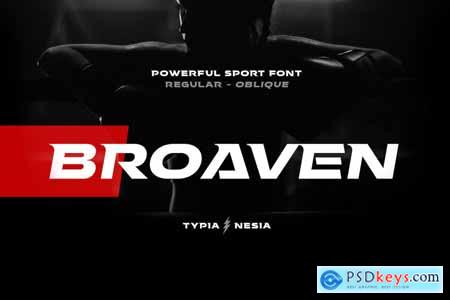Broaven - Bold Expanded - Racing Sport Game Sans