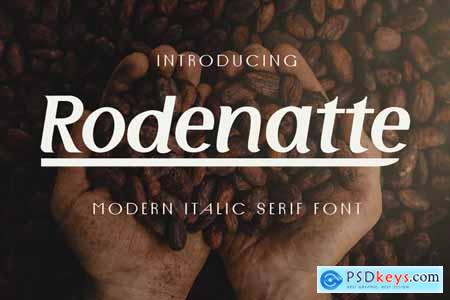 Rodenatte - Italic Font