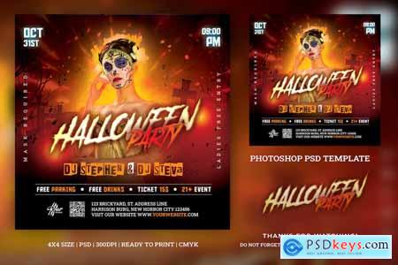 Halloween Party Flyer CSFTVJ7