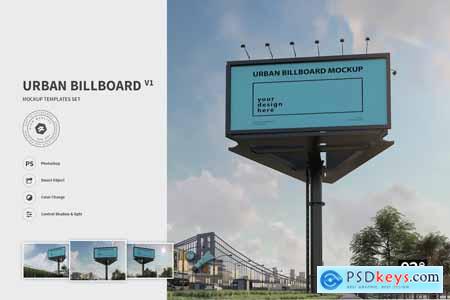 Urban Billboard Vol.01 - Mockup Template VR