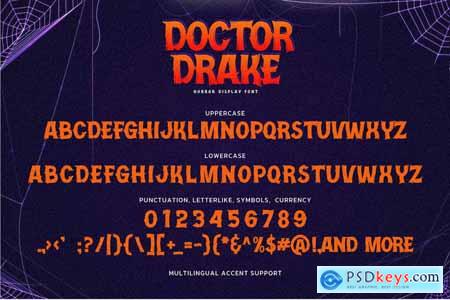 Doctor Drake - Horror Display Font