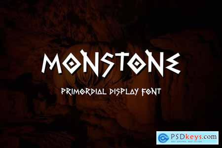 Monstone - Primordial Display Font