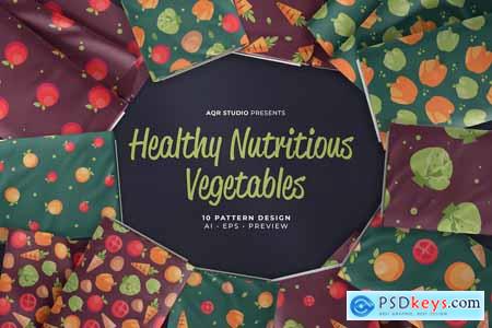 Healthy Vegetables - Seamless Pattern