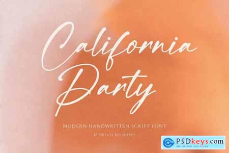 California Party Handwritten Signature Script Font