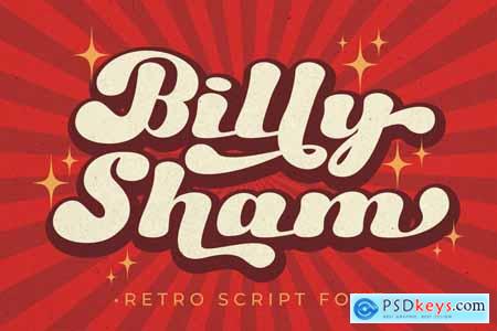 Billy Sham - Retro Script Font