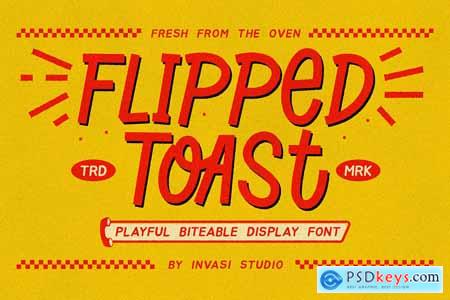 Flipped Toast - Playful Biteable Font
