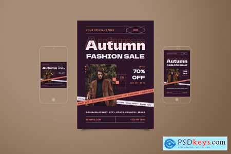 Urban Autumn Fall Sale Flyer Set