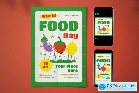 World Food Day Flyer Set