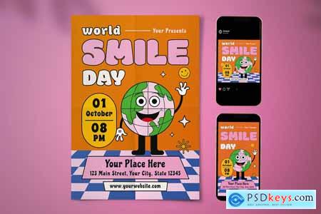 World Smile Day Flyer Set