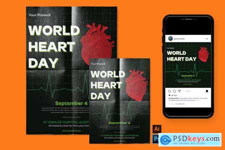 World Heart Day - Flyer, Poster, Instagram Post RB