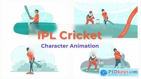 IPL Cricket Match Character Animation Scene 39725855