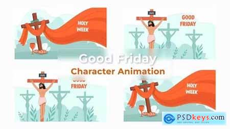Holy Week Good Friday Character Animation Scene 39725964