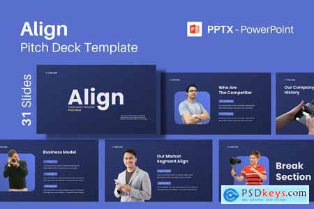 Align Pitch Deck Powerpoint Presentation Template