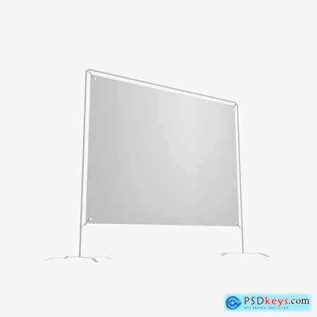 Outdoor Advertising Stand Mockup
