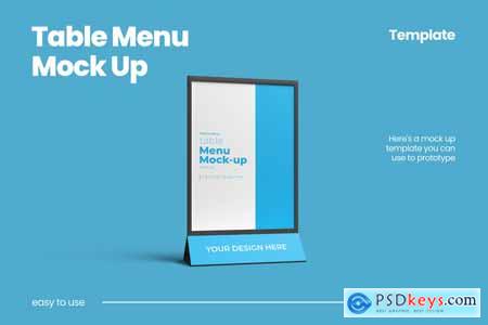 Table Menu Stand Mock Up 013