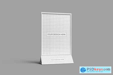 Table Menu Stand Mock Up 013