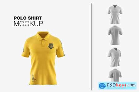 Classic Men's Short Sleeve Polo Shirt Mockup