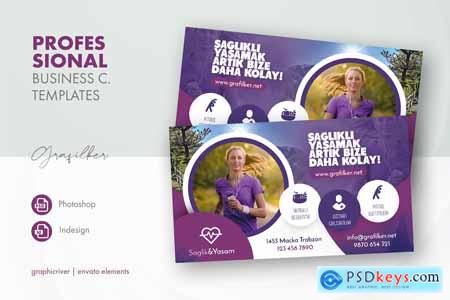 Healthy Life Business Card Templates