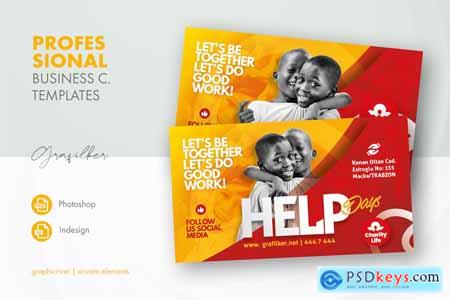 Charity Business Card Templates L54RT6X