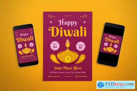 Happy Diwali Flyer & Instagram Post