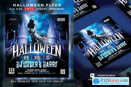 Halloween Party Flyer F2LAT9Y