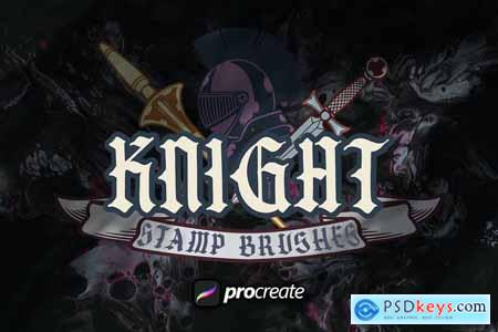 Heraldic Logo Knight Stamp Brush Procreate