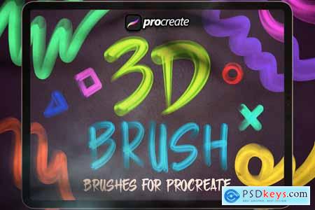 Procreate 3D Brush Pack